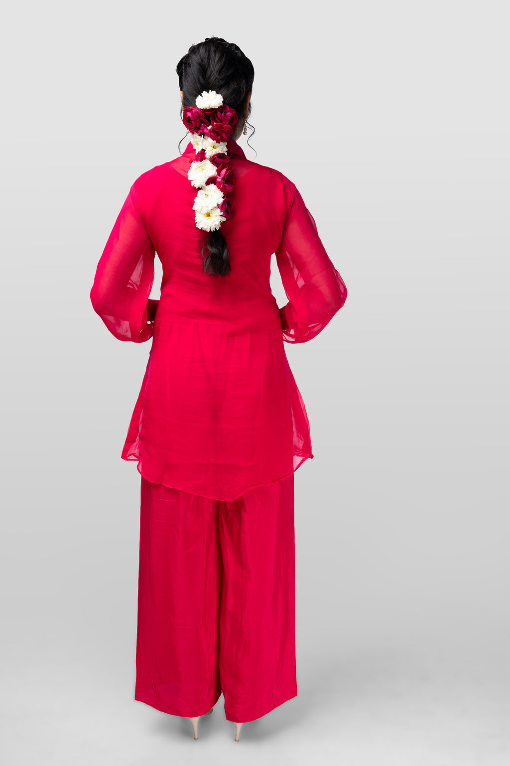 Ruby Leaf Embellished Co-ord Set